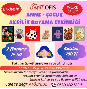 ANNE - ÇOCUK BOYAMA ETKİNLİĞİ